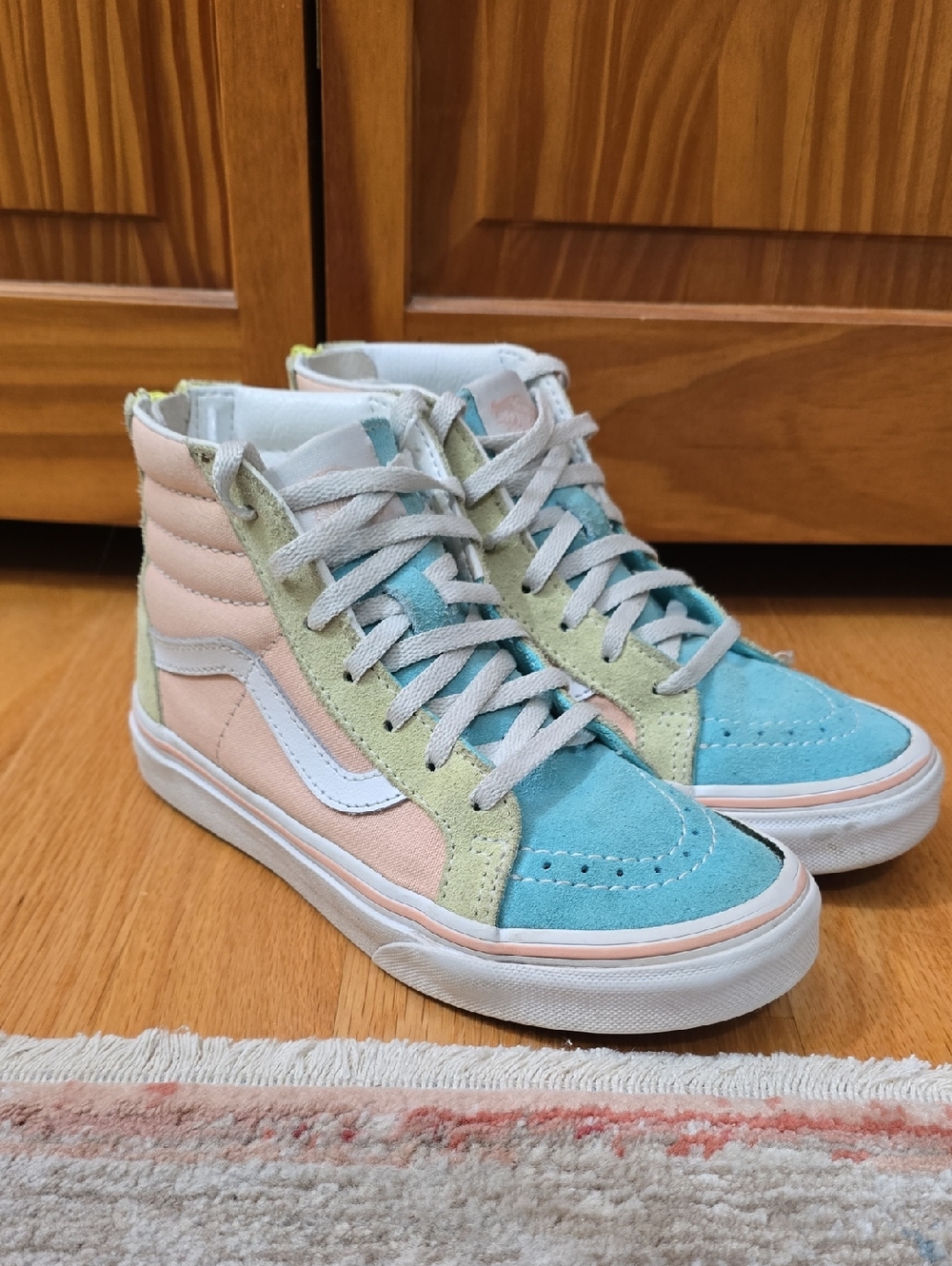 Vans Kids High-Top Suede & Canvas Sneakers